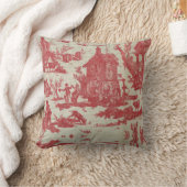 Toile de jouy  Illustration Red The well Cu Kussen (Deken)