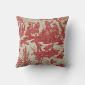 Toile de jouy  Illustration Red The well  Kussen (Achterkant)