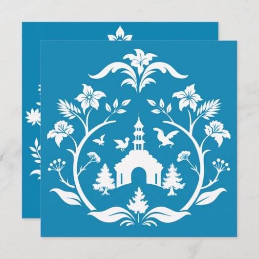 Toile de Jouy Kaart (Voorkant / Achterkant)