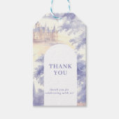 Toile de jouy Kunst bedankt Cadeaulabel (Voorkant)