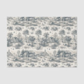 Toile de Jouy Landelijk Weefselpapier | elegant Tissuepapier (Voorkant)