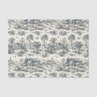 Toile de Jouy Landelijk Weefselpapier | elegant Tissuepapier