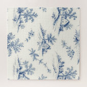 Toile de Jouy Landschap Naadloos Patroon Legpuzzel (Horizontaal)