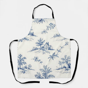 Toile de Jouy Landschap Naadloos Patroon Schort