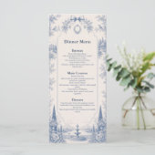 Toile de Jouy Locatie Verhaal Bruiloftsmenu Menu (Staand voorkant)
