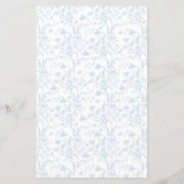 Toile de Jouy Menu Kaart (Achterkant)