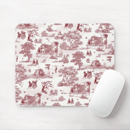 Toile De Jouy -  middag Muismat (Met muis)