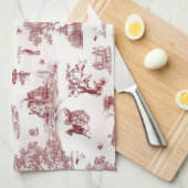 Toile De Jouy -  middag Theedoek (Quarter Fold)