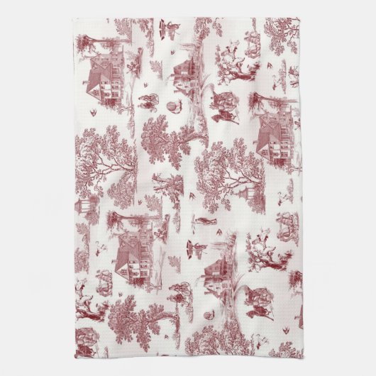 Toile De Jouy -  middag Theedoek (Verticaal)