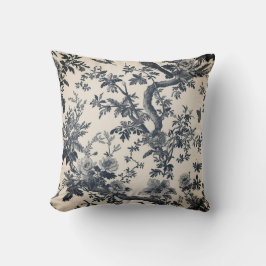 Toile de jouy  moederdag bloemendag kussen