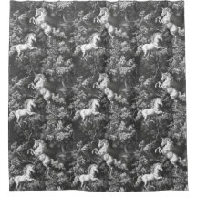Toile De Jouy Monochrome Eenhoorns