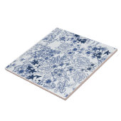 Toile-de-Jouy motief Tegeltje (Zijkant)