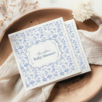 Toile de Jouy Mushrooms Woodland Baby shower