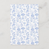 Toile De Jouy Mushrooms Woodland Diapper Raffle Informatiekaartje (Achterkant)