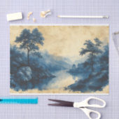 Toile de Jouy nog waterlandschap Tissuepapier (Craft)