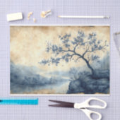 Toile de Jouy nog waterlandschap Tissuepapier (Craft)