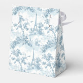 Toile de Jouy Parijse Baby shower Bedankdoosjes (Achterkant)