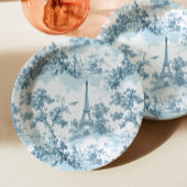 Toile de Jouy Parijse  Baby shower Papieren Bordje