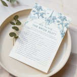 Toile de Jouy Paris Wie kent de bruid beste spel<br><div class="desc">Toile de Jouy Paris Wie weet de bruid beste spel Matching games zijn beschikbaar.</div>