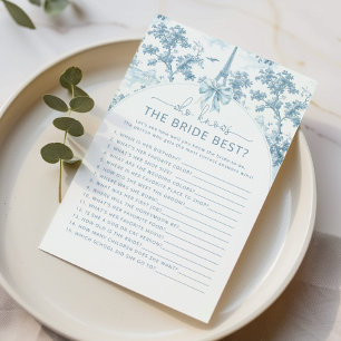 Toile de Jouy Paris Wie kent de bruid beste spel