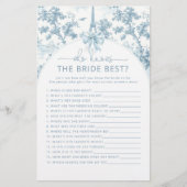 Toile de Jouy Paris Wie kent de bruid beste spel (Voorkant)