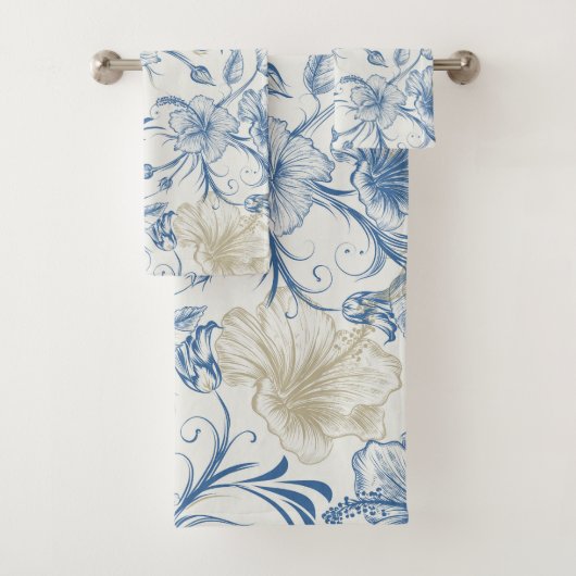 Toile-De-Jouy Patroon Bad Handdoek (Insitu)