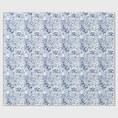 Toile-De-Jouy Patroon Bruiloft Cadeaupapier (Vlak)