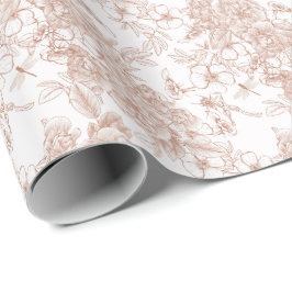 Toile-De-Jouy Patroon Bruiloft Cadeaupapier