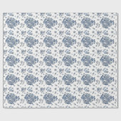 Toile-De-Jouy Patroon Bruiloft Cadeaupapier (Vlak)