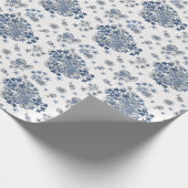 Toile-De-Jouy Patroon Bruiloft Cadeaupapier (Hoek)