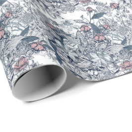 Toile-De-Jouy Patroon Bruiloft Cadeaupapier