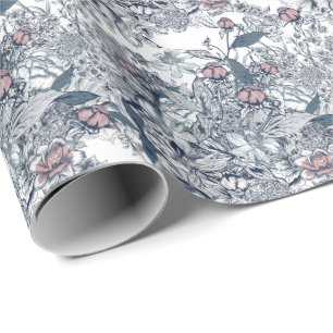 Toile-De-Jouy Patroon Bruiloft Cadeaupapier
