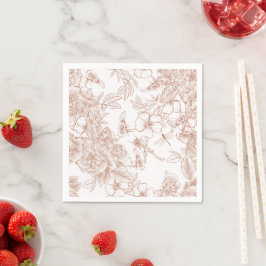 Toile-De-Jouy Patroon Bruiloft Servet