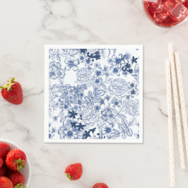 Toile-De-Jouy Patroon Bruiloft Servet