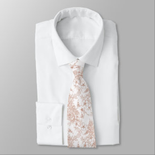 Toile-De-Jouy Patroon Bruiloft Stropdas