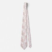 Toile-De-Jouy Patroon Bruiloft Stropdas (Voorkant)