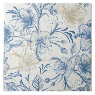 Toile-De-Jouy-patroon  Tegeltje