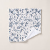 Toile De Jouy Pattern Bad Handdoek (Wasdoekje)
