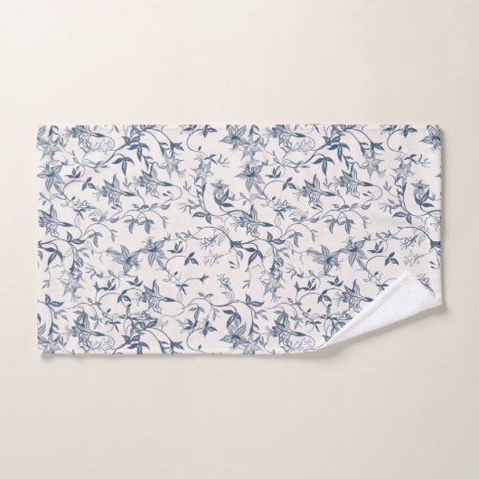 Toile De Jouy Pattern Bad Handdoek (Handdoek)
