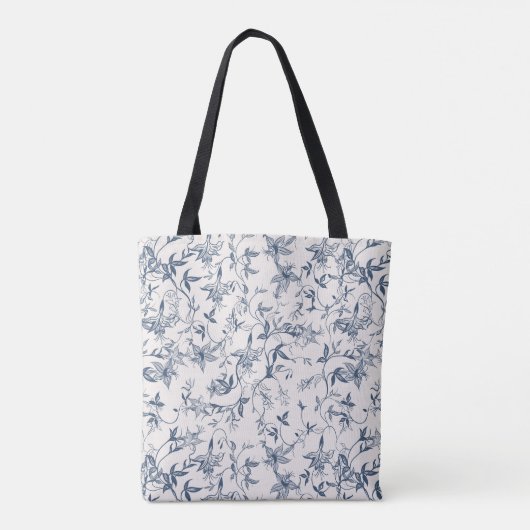 Toile De Jouy Pattern Tote Bag (Achterkant)