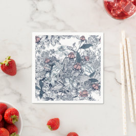 Toile-De-Jouy Pattern Wedding  Servet