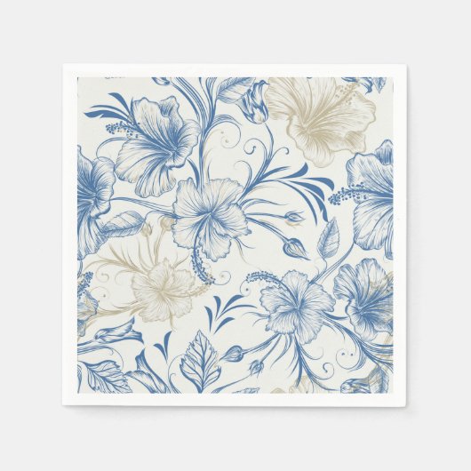 Toile-De-Jouy Pattern Wedding  Servet (Voorkant)