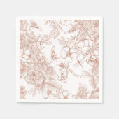 Toile-De-Jouy Pattern Wedding  Servet (Voorkant)