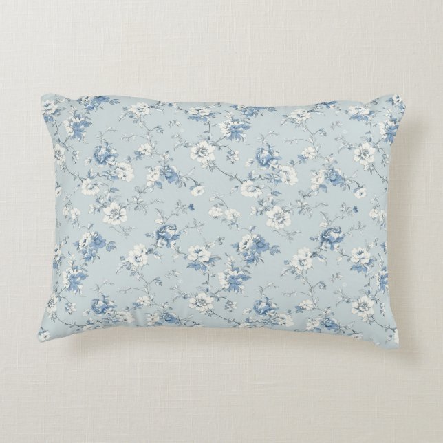 Toile De Jouy Peonies Accent Kussen (Achterkant)