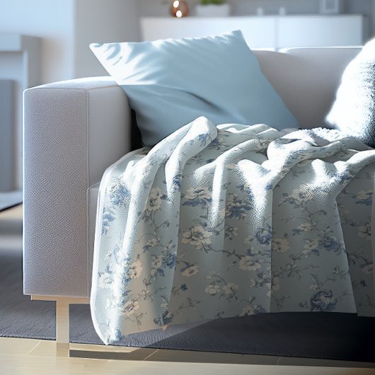 Toile De Jouy Peonies Fleece Deken