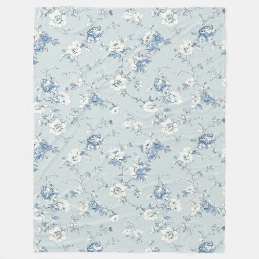 Toile De Jouy Peonies Fleece Deken (Voorkant)