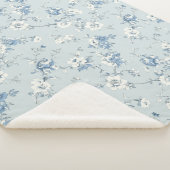 Toile De Jouy Pioenrozen Sherpa Deken (3/4)