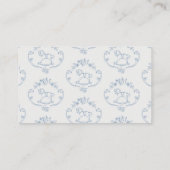 Toile de jouy Rocking horse Hoeveel snoepjes Informatiekaartje (Achterkant)