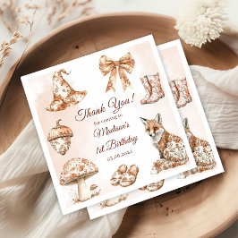 Toile De Jouy Roze Verjaardagsfeest Servet