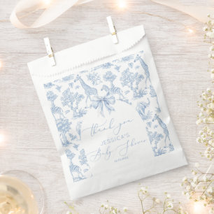 Toile de Jouy Safari Animals Baby shower Welkom Bedankzakje